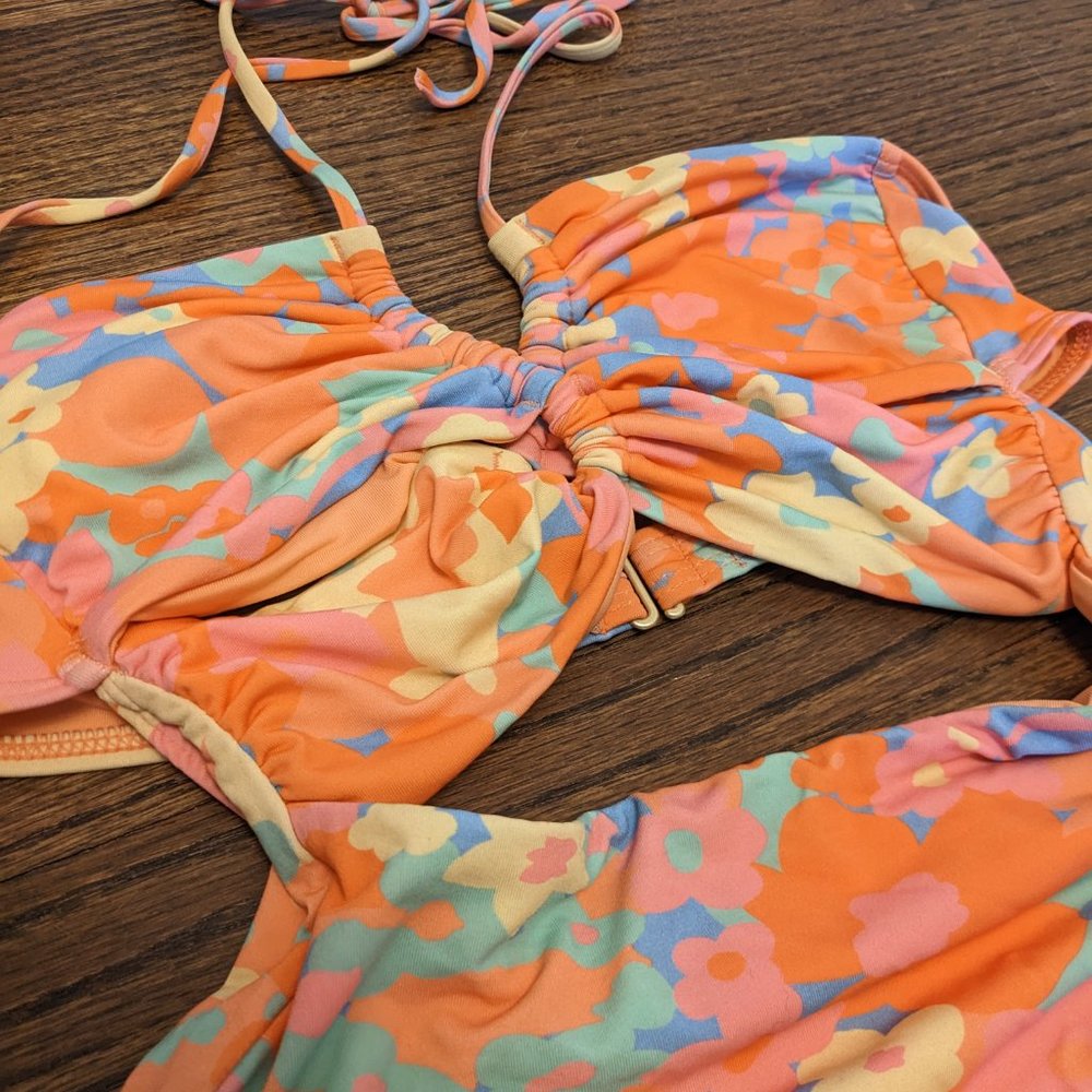 Billabong Coast Is Clear Floral One-Piece Swimsuit - Picture 5 of 9